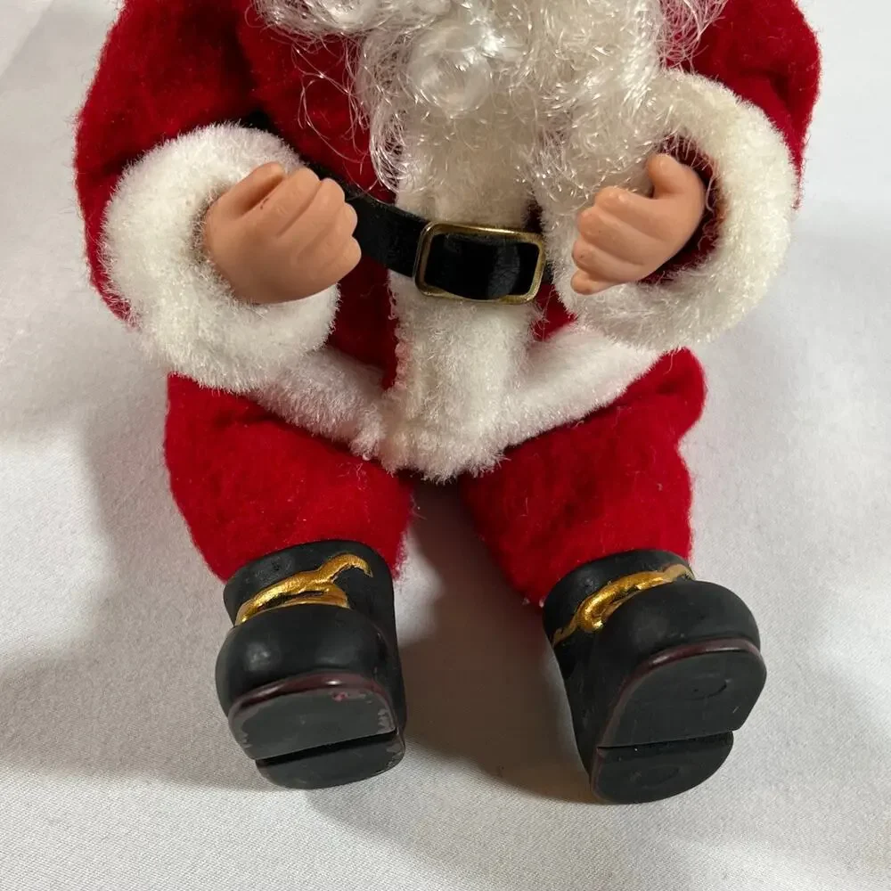 Vintage 1998 Holiday Creations Santa Claus Figurine Ornament Posable Arms & Legs